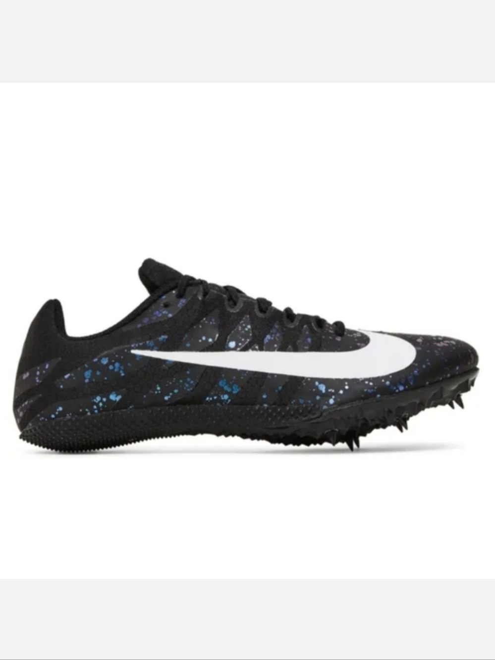 Nike Zoom Rival S 9 Black Indigo Fog Speckled Track Sprint Shoes Size 13 Mens